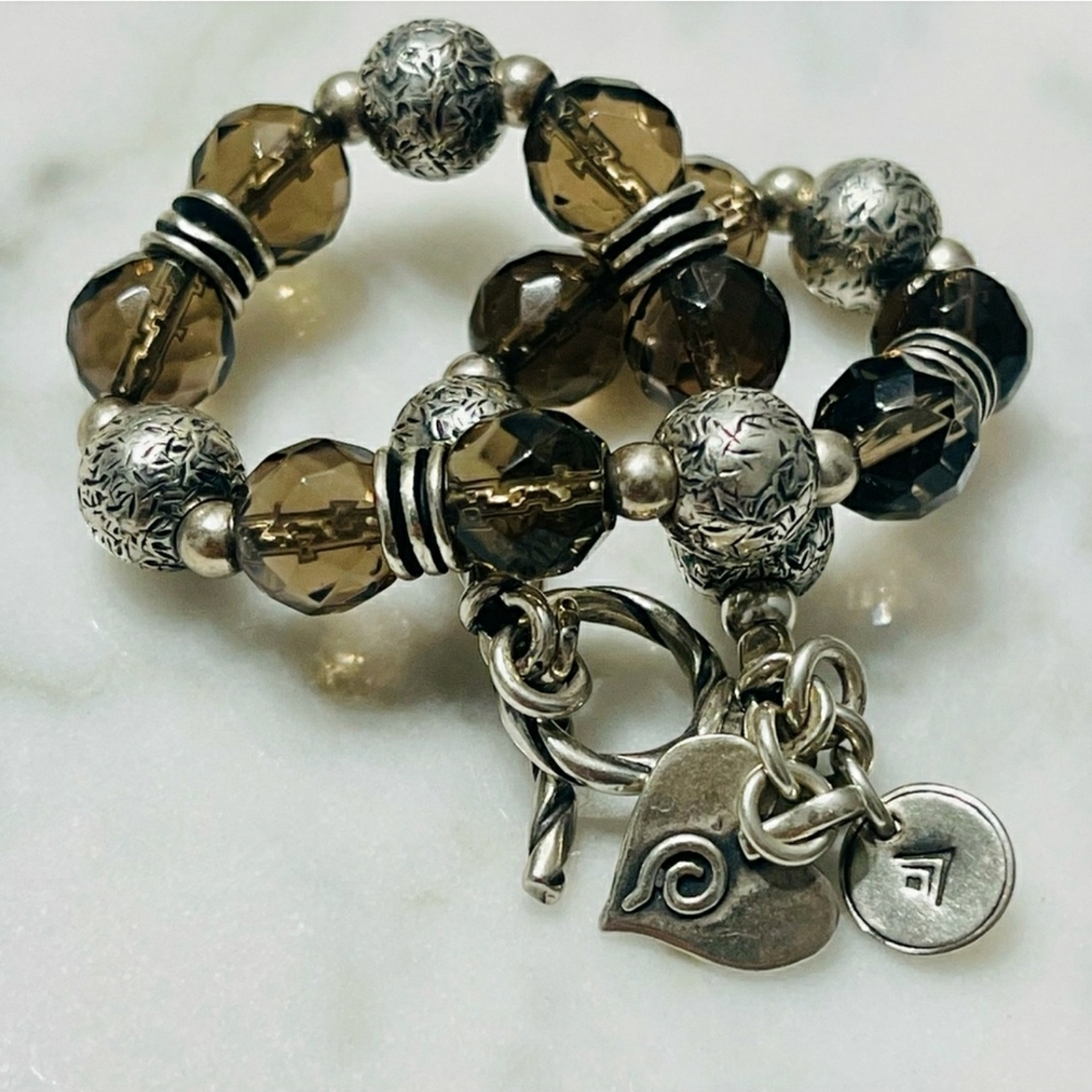 Silpada Sterling Silver & Smokey Topaz Heart - Picture 4 of 5